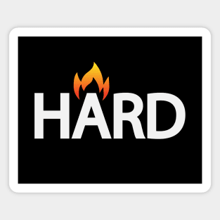 Hard artistic text design Magnet